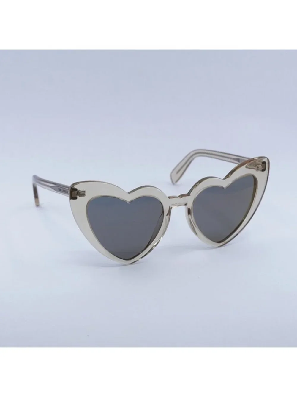 Saint Laurent SL181 LOU LOU 027 Sunglasses Transparent Nude Heart Frame